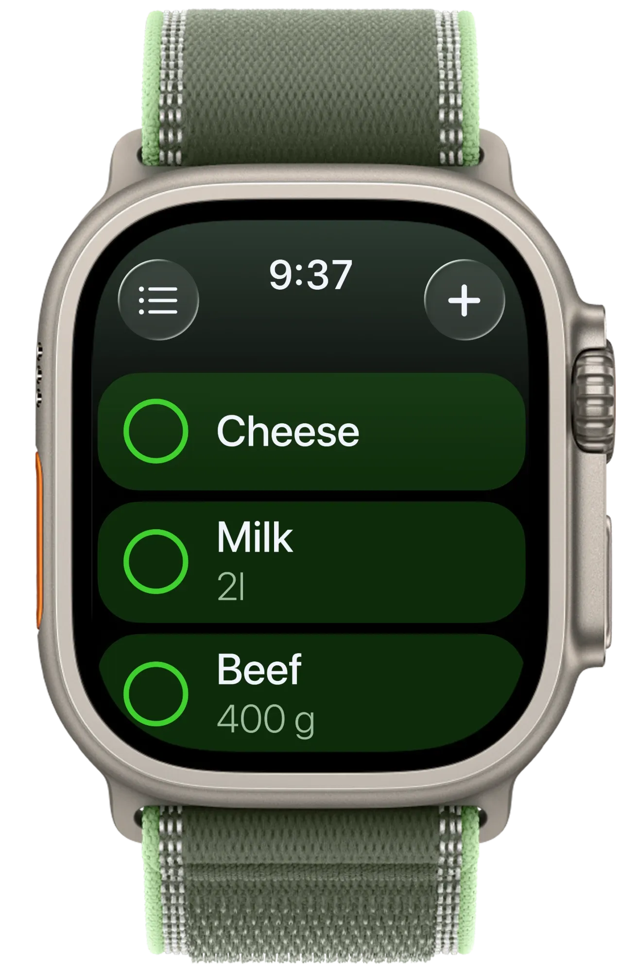 Listonic for Apple Watch